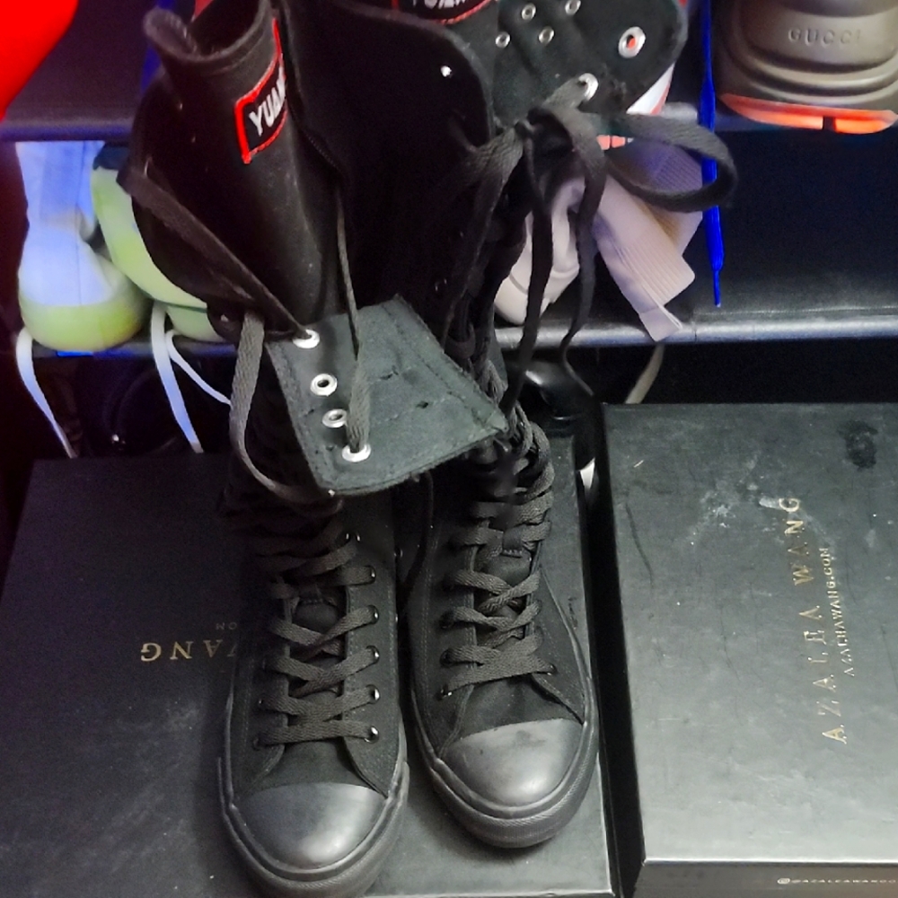 Y-3 Black High-Top Sneakers